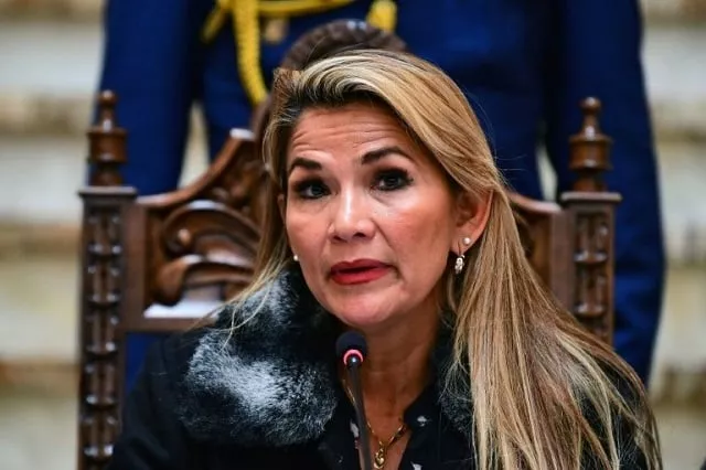 bolivian interim president jeanine anez says she will soon announce elections photo afp bolivian interim president jeanine anez says she will soon announce elections photo afp
