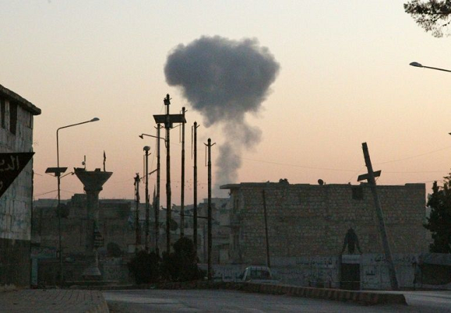 a plume of smoke marks a reported russian air strike on maaret al numan in syria 039 s idlib province on november 20 2019 photo afp a plume of smoke marks a reported russian air strike on maaret al numan in syria 039 s idlib province on november 20 2019 photo afp