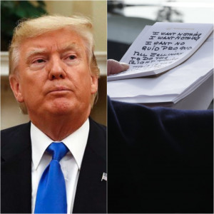 twitter has a lot to say about donald trump s strange hand written notes twitter has a lot to say about donald trump s strange hand written notes