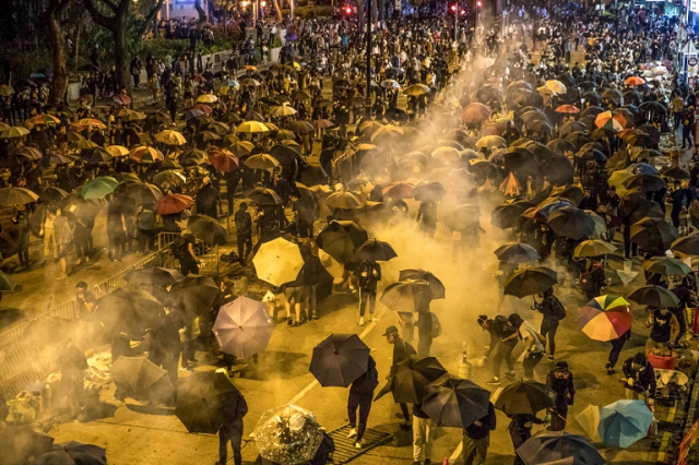 the us congress has antagonised beijing by passing legislation that supports human rights and democracy in hong kong where months of protests and unrest have rocked the semi autonomous chinese territory photo afp