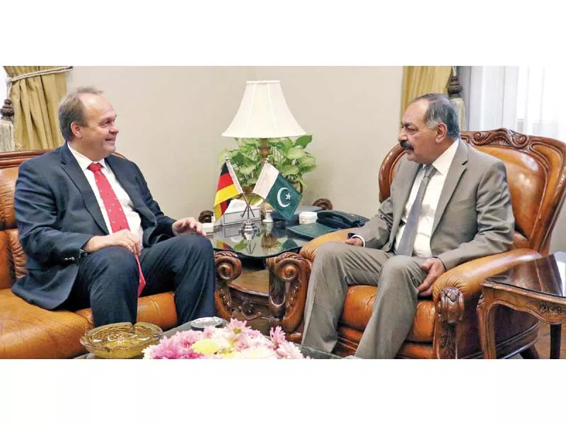 german consul general eugen wollfarth calls on balochistan governor amanullah yasinzai photo express german consul general eugen wollfarth calls on balochistan governor amanullah yasinzai photo express