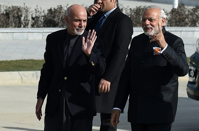 indian prime minister narendra modi right and afghan president ashraf ghani arrive for a ribbon cutting ceremony at the inauguration of afghanistan 039 s new parliament in december 2015 photo afp indian prime minister narendra modi right and afghan president ashraf ghani arrive for a ribbon cutting ceremony at the inauguration of afghanistan 039 s new parliament in december 2015 photo afp