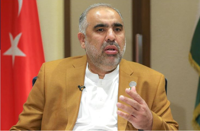 pakistan national assembly speaker asad qaiser talking to anadolu agency in istanbul photo anadolu agency