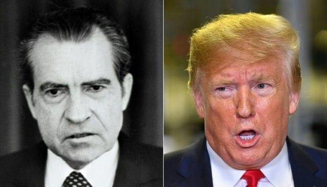 forty five years after richard nixon resigned president donald trump is threatened with impeachment photo afp forty five years after richard nixon resigned president donald trump is threatened with impeachment photo afp
