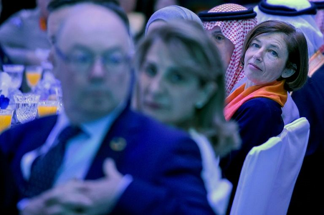 french defence minister florence parly attends the opening of the 15th manama dialogue a regional security summit photo afp french defence minister florence parly attends the opening of the 15th manama dialogue a regional security summit photo afp