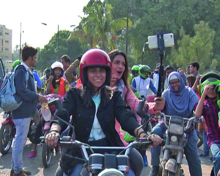 women on wheels kick starts in karachi