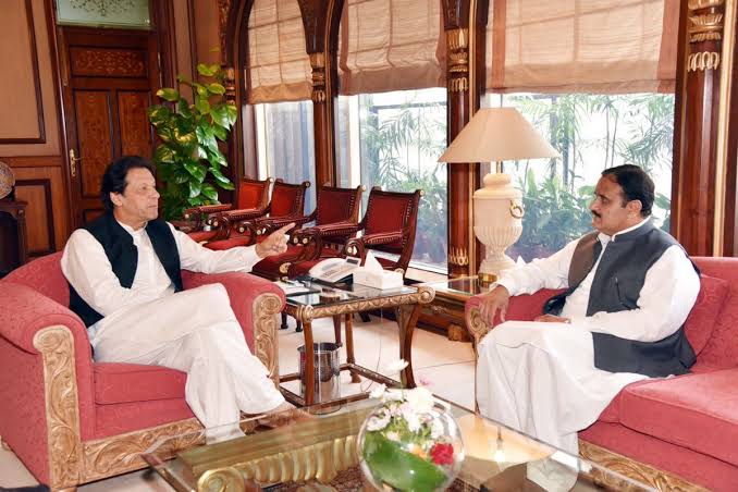 pm imran held a separate meeting with punjab chief minister usman buzdar photo file
