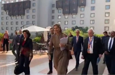 queen m xima of the netherlands arrives in pakistan