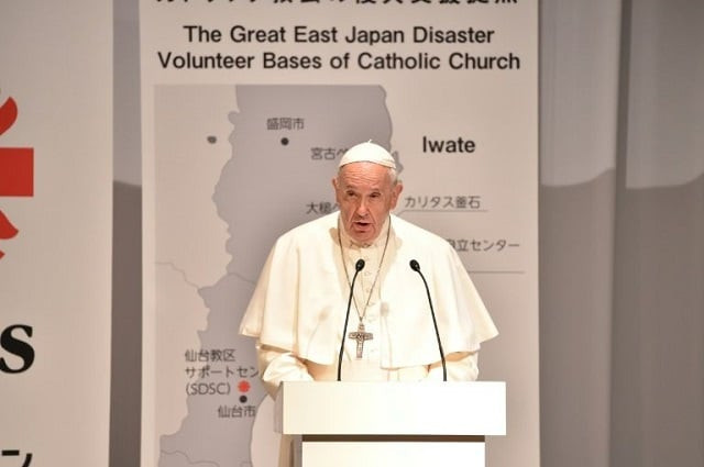 pope francis has called for renewed efforts to help the victims of japan 039 s 2011 039 triple disaster 039 photo afp pope francis has called for renewed efforts to help the victims of japan 039 s 2011 039 triple disaster 039 photo afp