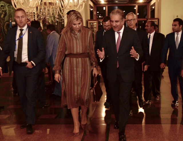 queen maxima assures foreign minister of every possible cooperation during meeting in islamabad photo twitter smqureshipti