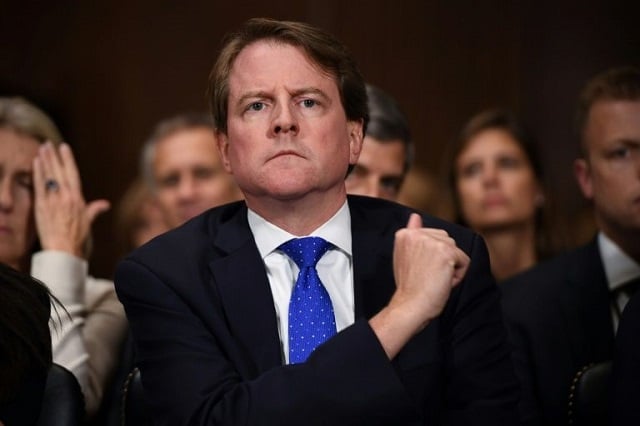 a federal judge ruled that former white house counsel don mcgahn cannot claim absolute immunity from testifying in impeachment hearings photo afp