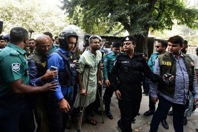 a special anti terrorism tribunal delivered the verdict in a crowded courtroom in the capital dhaka photo afp