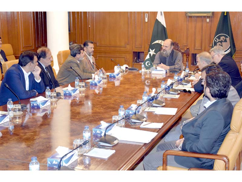 balochistan chief minister jam kamal chairs a meeting with nepra chairman touseef h farooqui and k electric officials photo express