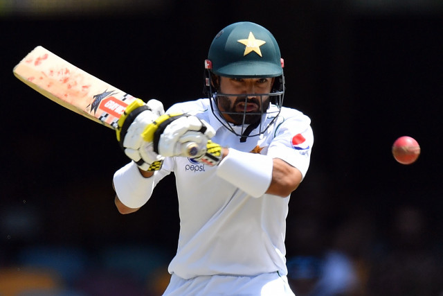 muhammad rizwan fends off a bouncer photo afp muhammad rizwan fends off a bouncer photo afp