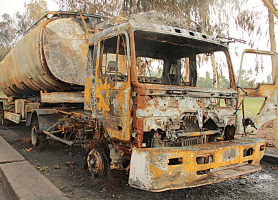 nato drivers en route towards danger