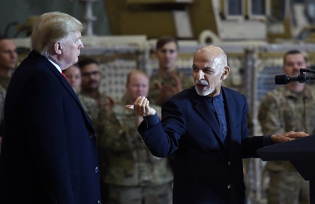 afghan 039 s president ashraf ghani addresses us troops during a surprise thanksgiving day visit of us president donald trump photo afp afghan 039 s president ashraf ghani addresses us troops during a surprise thanksgiving day visit of us president donald trump photo afp