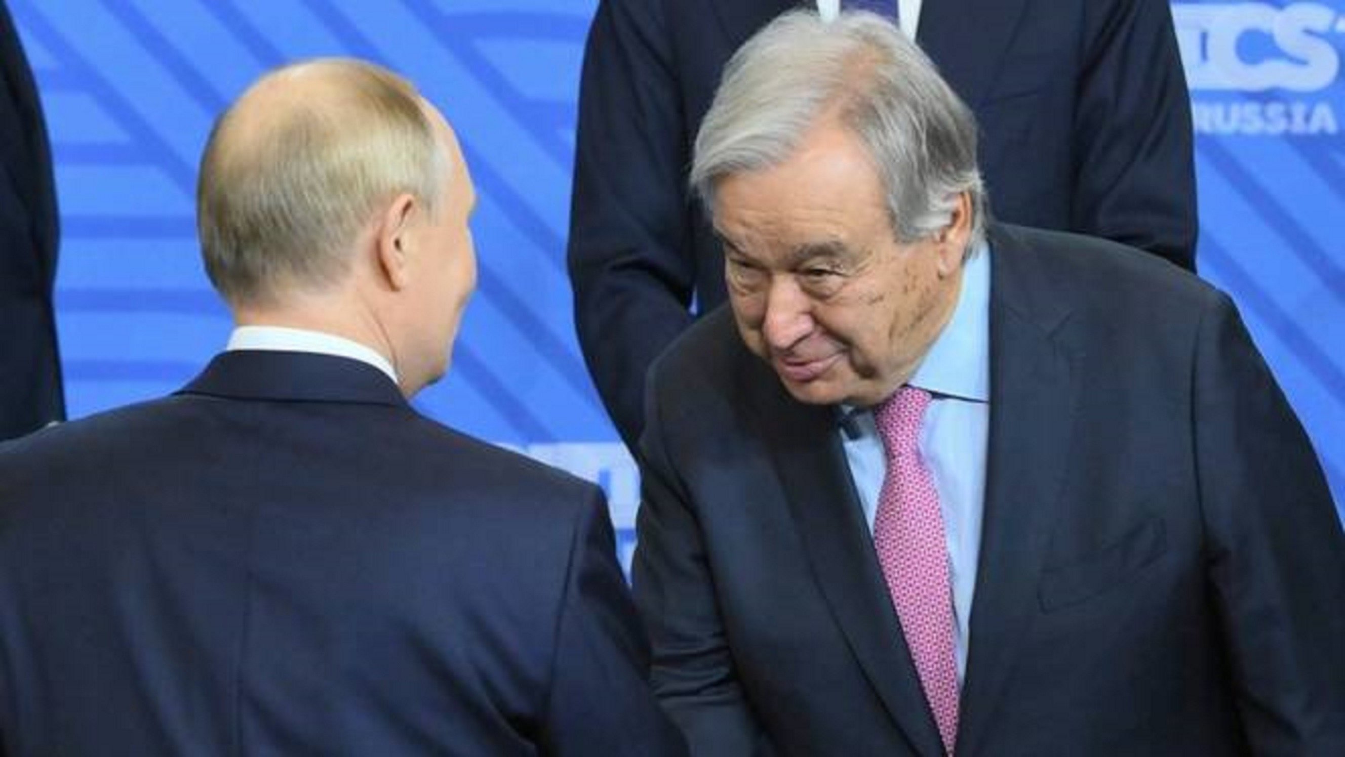 un secretary general antonio guterres and russian president vladimir putin photo trt world