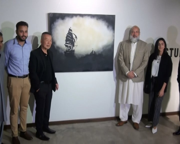 the event exhibited 30 paintings by taiwanese artists ched chin and lui yin chi photo express the event exhibited 30 paintings by taiwanese artists ched chin and lui yin chi photo express