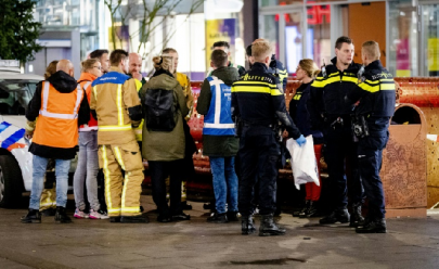 three wounded in stabbing in shopping street in the hague dutch police