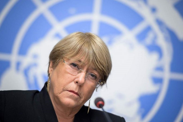 china 039 s mission to the un in geneva said an op ed written by united nations human rights chief michelle bachelet in the south china morning post was erroneous photo afp