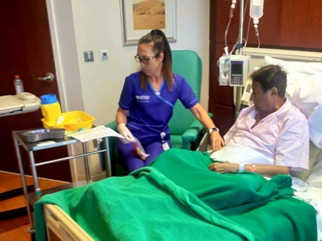 former military ruler general pervez in a hospital room in dubai photo file former military ruler general pervez in a hospital room in dubai photo file
