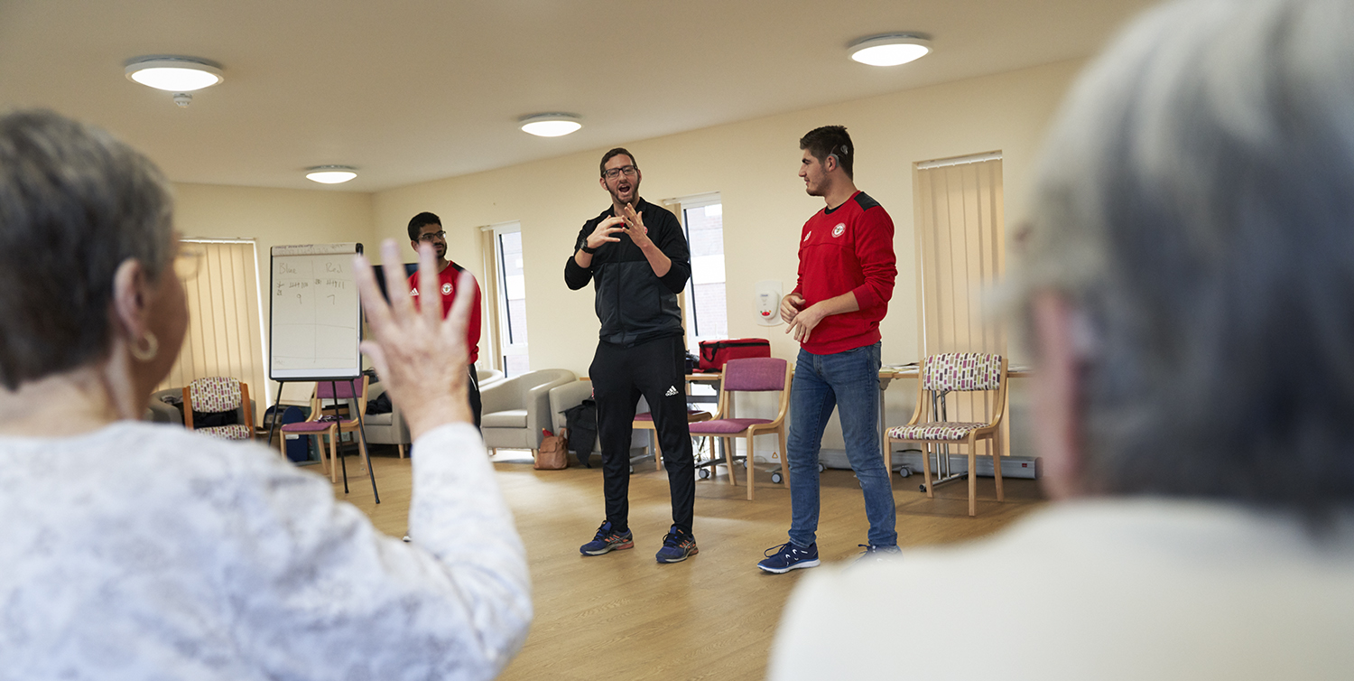 lampert a member of the british football squad that won the 2005 deaflympics title in australia ultimately wants to coach a professional team photo afp