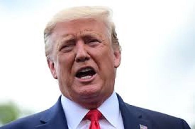 us president donald trump speaks to reporters at the white house before departing to fayetteville north carolina in washington photo reuters file