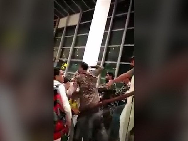 a mobile phone footage showing the brawl that took place on october 23 had gone viral on social media screengrab a mobile phone footage showing the brawl that took place on october 23 had gone viral on social media screengrab