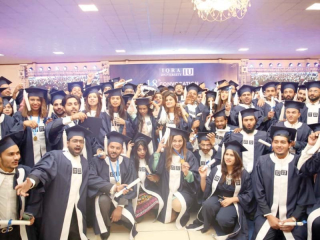 as many as 840 graduating students were awarded degrees at the 18th convocation of iqra university on tuesday degrees were conferred upon bachelors masters and phd students photo express as many as 840 graduating students were awarded degrees at the 18th convocation of iqra university on tuesday degrees were conferred upon bachelors masters and phd students photo express