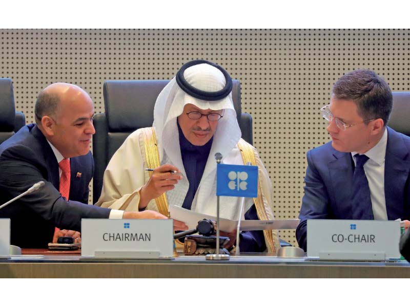 under the new deal opec will shoulder 372 000 bpd in fresh cuts and non opec producers an extra 131 000 bpd photo reuters