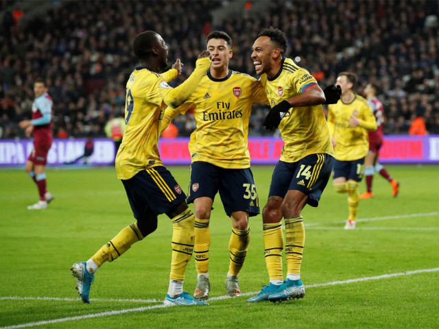 a first win in 10 games in all competitions lifts the gunners up to ninth position in the table photo afp a first win in 10 games in all competitions lifts the gunners up to ninth position in the table photo afp