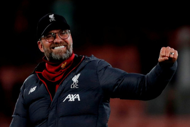 liverpool 039 s german manager jurgen klopp celebrates their victory during the english premier league football match between bournemouth and liverpool at the vitality stadium in bournemouth southern england on december 7 2019 photo afp liverpool 039 s german manager jurgen klopp celebrates their victory during the english premier league football match between bournemouth and liverpool at the vitality stadium in bournemouth southern england on december 7 2019 photo afp