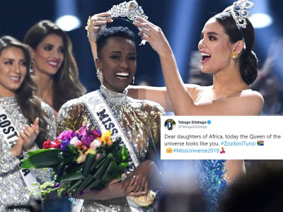 missuniverse sends twitter into a frenzy as south africa takes the crown