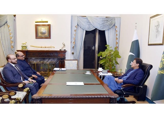 in this file photo wajid zia calls on pm imran khan in islamabad photo pid in this file photo wajid zia calls on pm imran khan in islamabad photo pid