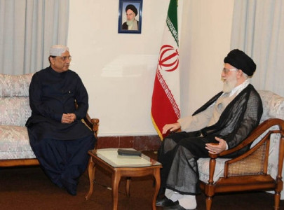 president zardari meets ayatollah khamenei