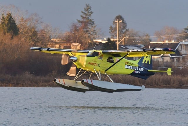 harbour air pilot and ceo greg mcdougall flies the world s first all electric zero emission commercial aircraft during a test flight in a de havilland dhc 2 beaver from vancouver international airport s south terminal on the fraser river in richmond british columbia canada december 10 2019 the plane which first flew in 1947 became the world s first commercial test of an all electric airplane it is now powered by the magni500 a 750 horsepower hp all electric motor built by magnix photo afp harbour air pilot and ceo greg mcdougall flies the world s first all electric zero emission commercial aircraft during a test flight in a de havilland dhc 2 beaver from vancouver international airport s south terminal on the fraser river in richmond british columbia canada december 10 2019 the plane which first flew in 1947 became the world s first commercial test of an all electric airplane it is now powered by the magni500 a 750 horsepower hp all electric motor built by magnix photo afp