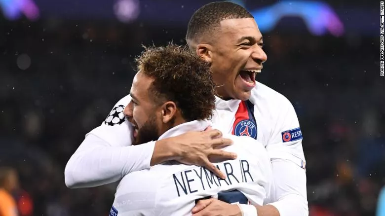 the brazilian and kylian mbappe proved too hot for the turkish champions to handle photo afp the brazilian and kylian mbappe proved too hot for the turkish champions to handle photo afp