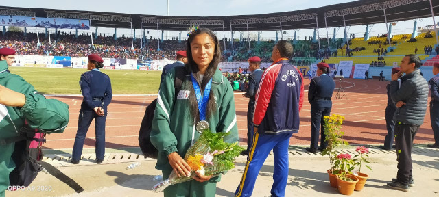 service for country asra not only won the first international medal for herself during 2019 south asian games but helped in improving the country 039 s tally in athletics with three medals one bronze in 400m sprint a silver in 4x400m relay and another bronze in 4x100 relay photo courtesy sahib i asra service for country asra not only won the first international medal for herself during 2019 south asian games but helped in improving the country 039 s tally in athletics with three medals one bronze in 400m sprint a silver in 4x400m relay and another bronze in 4x100 relay photo courtesy sahib i asra