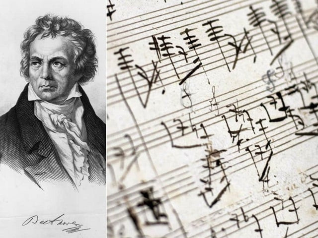a beethoven score can reveal sudden tempo changes photo afp a beethoven score can reveal sudden tempo changes photo afp