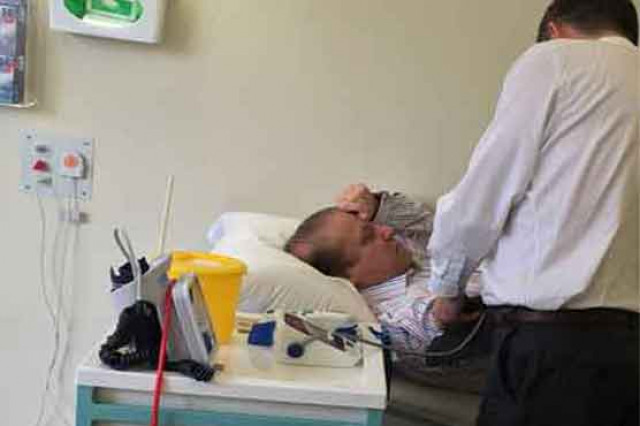nawaz underwent clinical evaluation by dr david lawrence at his harley street surgery photo file nawaz underwent clinical evaluation by dr david lawrence at his harley street surgery photo file