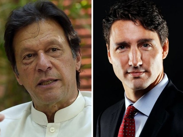 premier imran felicitates his canadian counterpart on his party s success in recent elections file photos