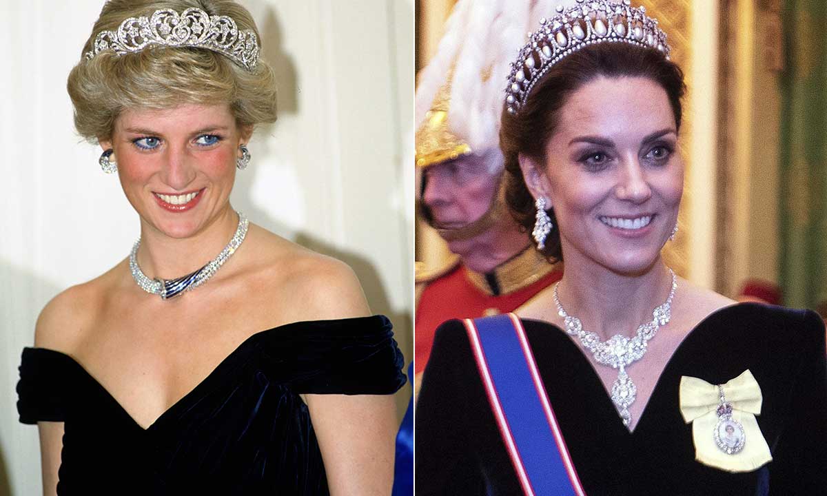 why kate middleton s velvet dress pays homage to princess diana