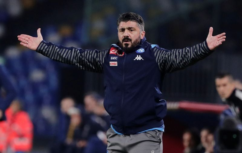 former milan manager took over after carlo ancelotti was sacked despite napoli 039 s 4 0 champions league win over genk photo afp