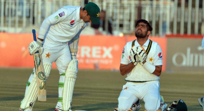 former cricketers hail babar abid knocks in rawalpindi test former cricketers hail babar abid knocks in rawalpindi test