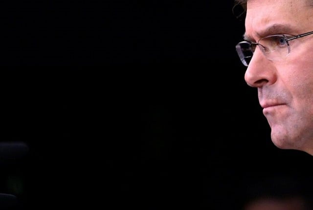 us defense secretary mark esper photo afp us defense secretary mark esper photo afp