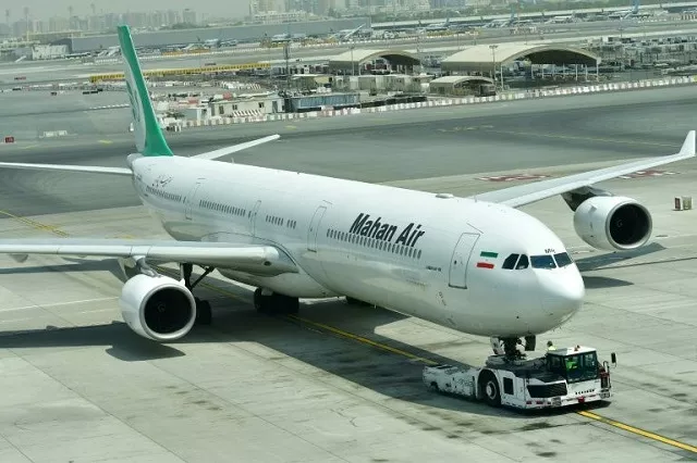 under us sanctions an airbus a340 of iran 039 s mahan air at dubai 039 s international airport photo afp under us sanctions an airbus a340 of iran 039 s mahan air at dubai 039 s international airport photo afp