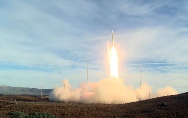 the launch of a medium range ballistic missile the second test in four months of an offensive missile that would have been banned by a us russia arms treaty that washington exited in august photo afp file the launch of a medium range ballistic missile the second test in four months of an offensive missile that would have been banned by a us russia arms treaty that washington exited in august photo afp file