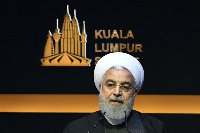 iran 039 s president hassan rouhani speaking during the opening ceremony of the kuala lumpur summit of muslim leaders photo afp