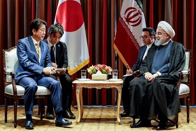 hassan rouhani is the first iranian head of state to visit japan in two decades photo afp