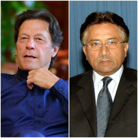 pm imran khan l and former dictator general retd pervez musharraf pm imran khan l and former dictator general retd pervez musharraf
